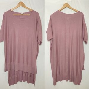Lululemon Be At Ease Poncho Soft Rose Pink‎ One Size Cashmere Blend Knit